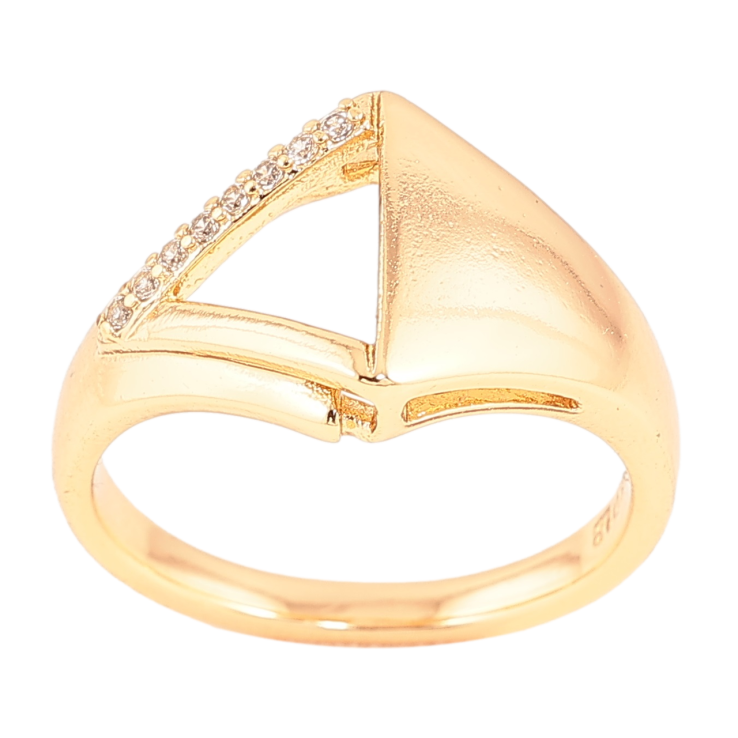 Каблучка Xuping Позолота 18K «Візерунок з кристалами» фото №11 Каблучка Xuping Позолота 18K «Візерунок з кристалами» фото №11