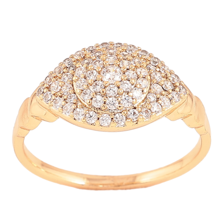 Каблучка Xuping Позолота 18K «Інкрустація кристалами» фото №9 Каблучка Xuping Позолота 18K «Інкрустація кристалами» фото №9