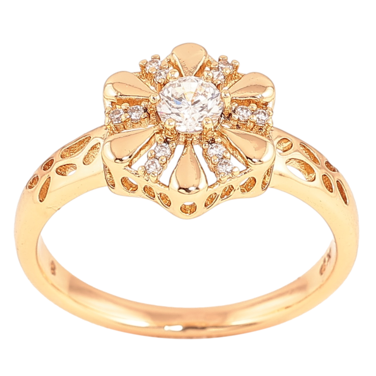Каблучка Xuping Позолота 18K «Квітка з інкрустацією кристалами» фото №24 Каблучка Xuping Позолота 18K «Квітка з інкрустацією кристалами» фото №24