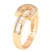 Каблучка Xuping Позолота 18K «Ремінець з кристалами» фото №2 Каблучка Xuping Позолота 18K «Ремінець з кристалами» фото №2