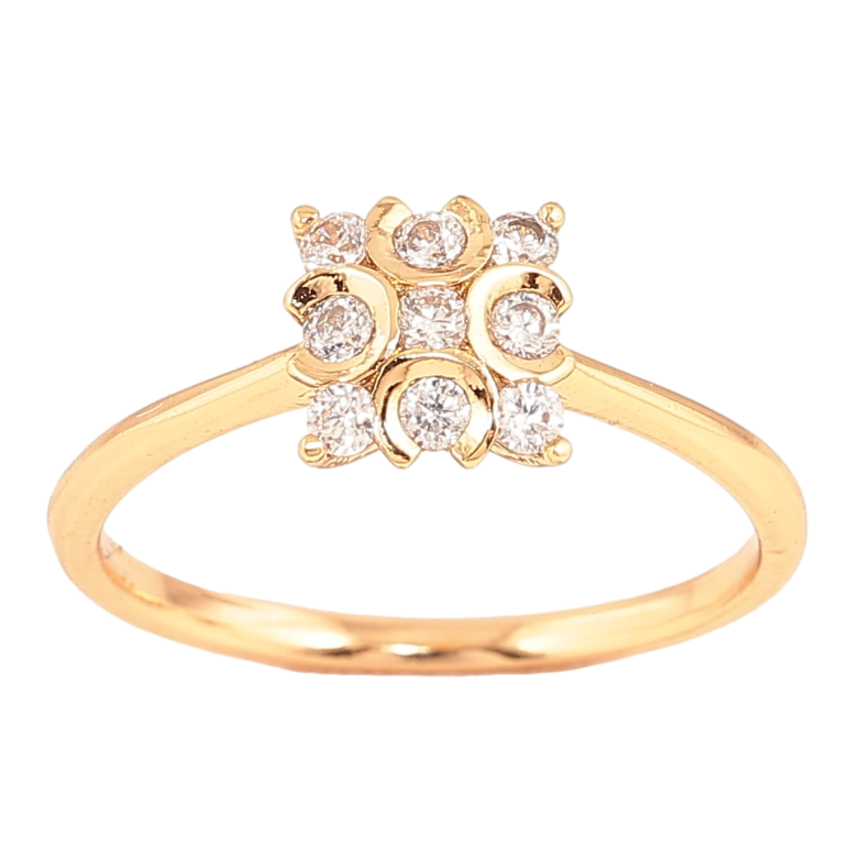 Каблучка Xuping Позолота 18K «Інкрустація кристалами» фото №8