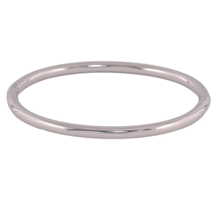 Браслет Xuping ТТМ Stainless Steel колір Родій «Класика» ø 6см х 4мм фото №1 Браслет Xuping ТТМ Stainless Steel колір Родій «Класика» ø 6см х 4мм фото №1