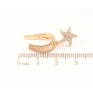 Сережки Xuping Позолота 18K моно-кафа «Підвіска зірка з інкрустацією кристалами» фото №2 Сережки Xuping Позолота 18K моно-кафа «Підвіска зірка з інкрустацією кристалами» фото №2