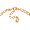 Браслет Xuping Позолота 18K Цепочка с жемчужными бусинами размер с доп. цепочкой 17,5-20,5см х 4-10мм фото №2