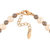 Браслет Xuping Позолота 18K Черно-белые бусины размер с доп. цепочкой 18-21см х 4-6мм фото №2 Браслет Xuping Позолота 18K Черно-белые бусины размер с доп. цепочкой 18-21см х 4-6мм фото №2