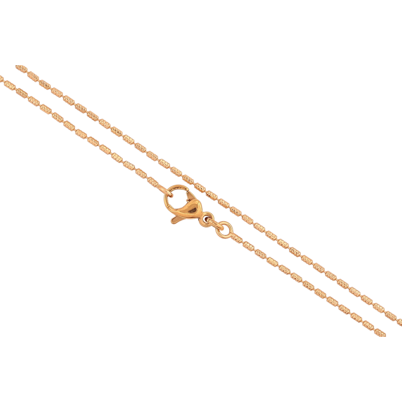 Ланцюжок Xuping Позолота 18K «Плетіння Перлина» довжина 49см х 1мм фото №4 Ланцюжок Xuping Позолота 18K «Плетіння Перлина» довжина 49см х 1мм фото №4