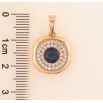 Кулон Xuping Позолота 18K «Інкрустація з синім кристалом» для ланцюжка до 6мм фото №2 Кулон Xuping Позолота 18K «Інкрустація з синім кристалом» для ланцюжка до 6мм фото №2
