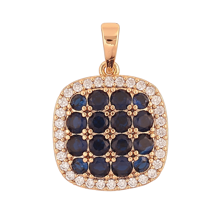 Кулон Xuping Позолота 18K «Інкрустація синіми кристалами» для ланцюжка до 6мм фото №17