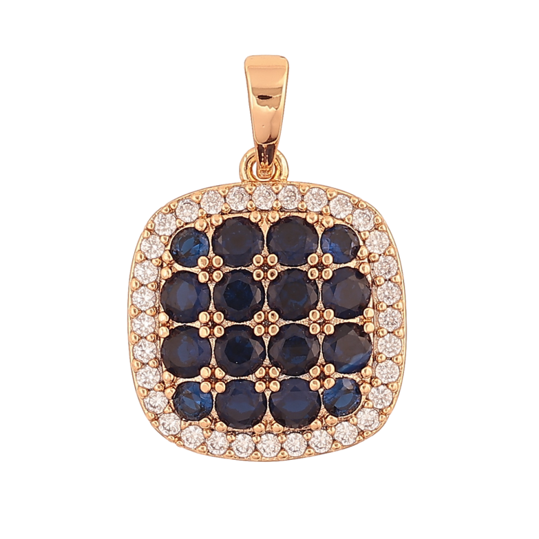 Кулон Xuping Позолота 18K «Інкрустація синіми кристалами» для ланцюжка до 6мм фото №7 Кулон Xuping Позолота 18K «Інкрустація синіми кристалами» для ланцюжка до 6мм фото №7