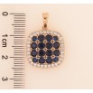 Кулон Xuping Позолота 18K «Інкрустація синіми кристалами» для ланцюжка до 6мм фото №2 Кулон Xuping Позолота 18K «Інкрустація синіми кристалами» для ланцюжка до 6мм фото №2