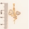 Кулон Xuping Позолота 18K «Фея з сердечком» для ланцюжка до 6мм фото №2 Кулон Xuping Позолота 18K «Фея з сердечком» для ланцюжка до 6мм фото №2