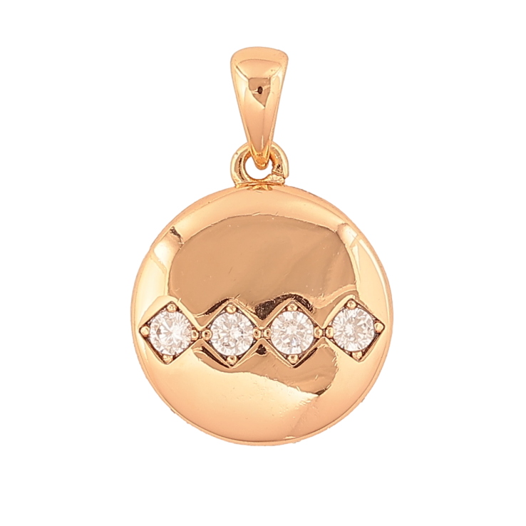 Кулон Xuping Позолота 18K «Коло з кристалами» для ланцюжка до 4мм фото №20