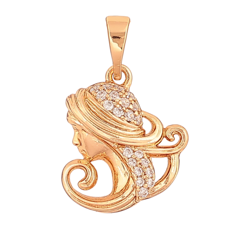 Кулон Xuping Позолота 18K «Діва» для ланцюжка до 5мм фото №2 Кулон Xuping Позолота 18K «Діва» для ланцюжка до 5мм фото №2