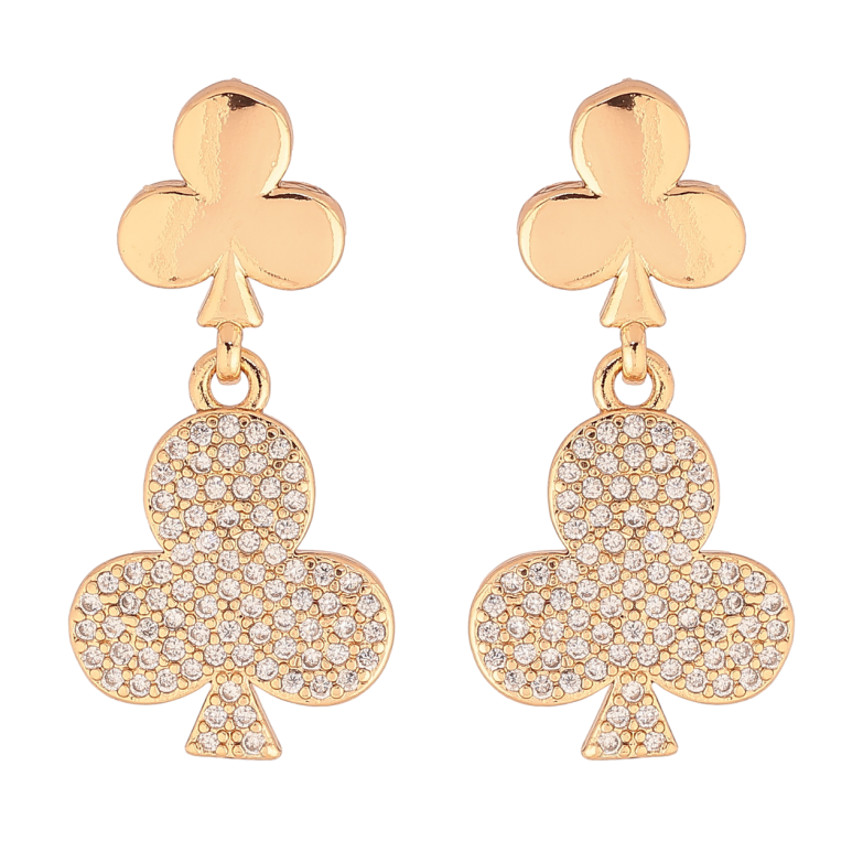 Сережки Xuping Позолота 18K пусети «Трефи» фото №1 Сережки Xuping Позолота 18K пусети «Трефи» фото №1