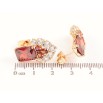 Серьги Xuping Позолота 18K пусеты Узор из красных кристаллов фото №2 Серьги Xuping Позолота 18K пусеты Узор из красных кристаллов фото №2