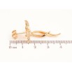 Серьги Xuping Позолота 18K пусеты Декоративные бабочки с инкрустацией кристаллами фото №2