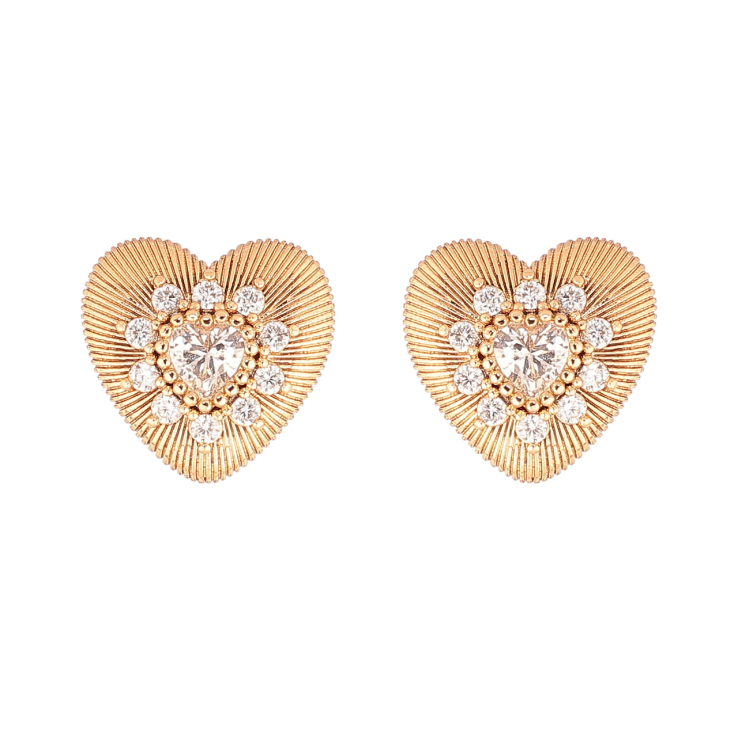 Серьги Xuping Позолота 18K пусеты Сердечки с кристаллами фото №3 Серьги Xuping Позолота 18K пусеты Сердечки с кристаллами фото №3