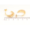 Серьги Xuping Позолота 18K пусеты Декоративные дуги фото №2 Серьги Xuping Позолота 18K пусеты Декоративные дуги фото №2