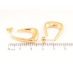 Серьги Xuping Позолота 18K пусеты Декоративные дуги фото №2 Серьги Xuping Позолота 18K пусеты Декоративные дуги фото №2