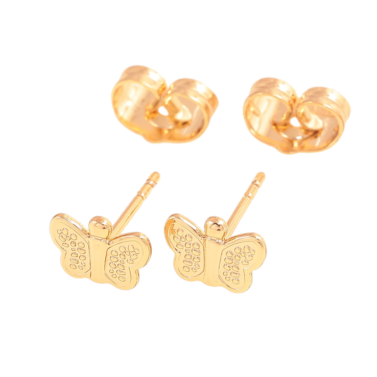 Серьги Xuping Позолота 18K пусеты Бабочки фото №24 Серьги Xuping Позолота 18K пусеты Бабочки фото №24