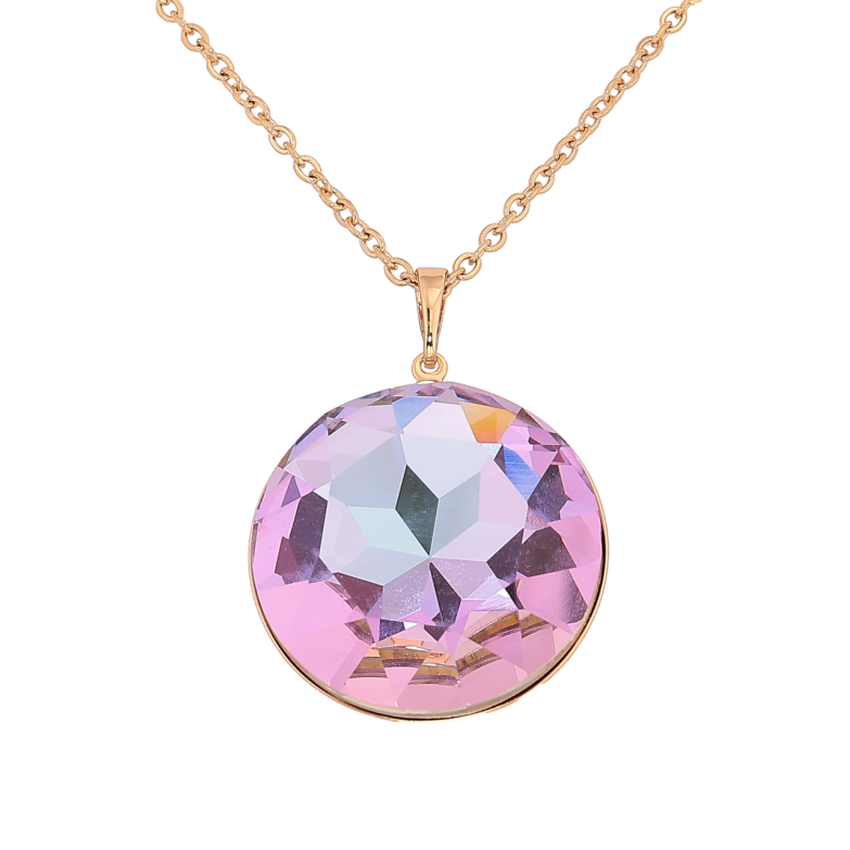 Кулон Xuping колір 18K з кристалами Swarovski на ланцюжку «Кристал Paradise Shine, ø 28мм» довжина 42-47см х 2мм фото №16 Кулон Xuping колір 18K з кристалами Swarovski на ланцюжку «Кристал Paradise Shine, ø 28мм» довжина 42-47см х 2мм фото №16