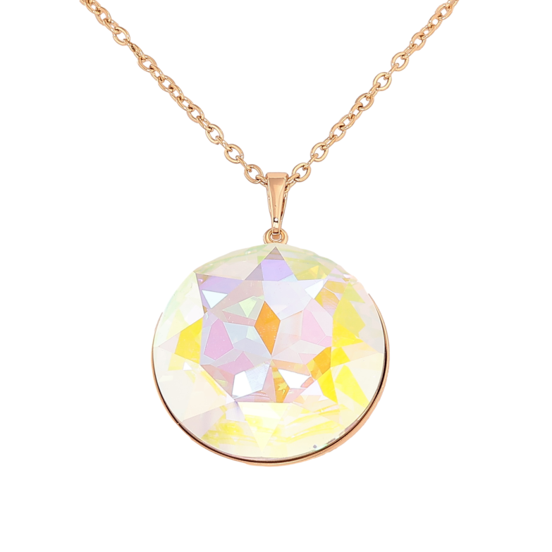 Кулон Xuping колір 18K з кристалами Swarovski на ланцюжку «Кристал Shimmer, ø 28мм» довжина 42-47см х 2мм фото №12 Кулон Xuping колір 18K з кристалами Swarovski на ланцюжку «Кристал Shimmer, ø 28мм» довжина 42-47см х 2мм фото №12