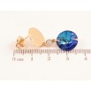 Серьги Xuping цвет 18К с кристаллами Swarovski пусеты Подвески с кристаллом Capri Blue фото №2 Серьги Xuping цвет 18К с кристаллами Swarovski пусеты Подвески с кристаллом Capri Blue фото №2
