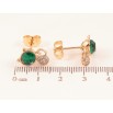Сережки Xuping колір 18К з кристалами Swarovski пусети «Котики з кристалами Emerald» фото №2 Сережки Xuping колір 18К з кристалами Swarovski пусети «Котики з кристалами Emerald» фото №2