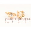 Серьги Xuping цвет 18К с кристаллами Swarovski английский замок Капельки с кристаллами Clear фото №2