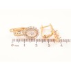Серьги Xuping Позолота 18K английский замок Инкрустация кристаллами фото №2 Серьги Xuping Позолота 18K английский замок Инкрустация кристаллами фото №2