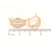 Серьги Xuping Позолота 18K английский замок Узор с инкрустацией кристаллами фото №2 Серьги Xuping Позолота 18K английский замок Узор с инкрустацией кристаллами фото №2