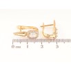 Серьги Xuping Позолота 18K английский замок Узор с инкрустацией кристаллами фото №2 Серьги Xuping Позолота 18K английский замок Узор с инкрустацией кристаллами фото №2
