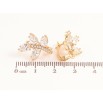 Сережки Xuping Позолота 18K англійський замок «Гілочки з кристалами» фото №2