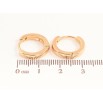 Сережки Xuping Позолота 18K колечка Класика, шир. 3мм ø 16мм фото №2 Сережки Xuping Позолота 18K колечка Класика, шир. 3мм ø 16мм фото №2