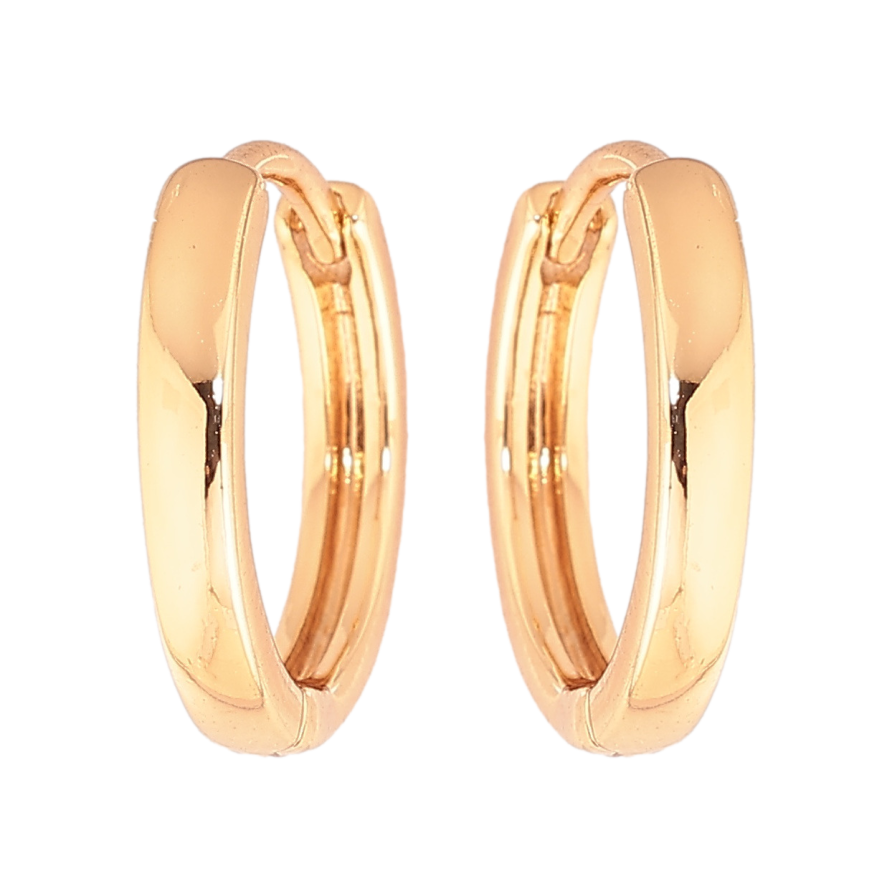 Сережки Xuping Позолота 18K колечка Класика, шир. 2мм ø 14мм фото №1 Сережки Xuping Позолота 18K колечка Класика, шир. 2мм ø 14мм фото №1
