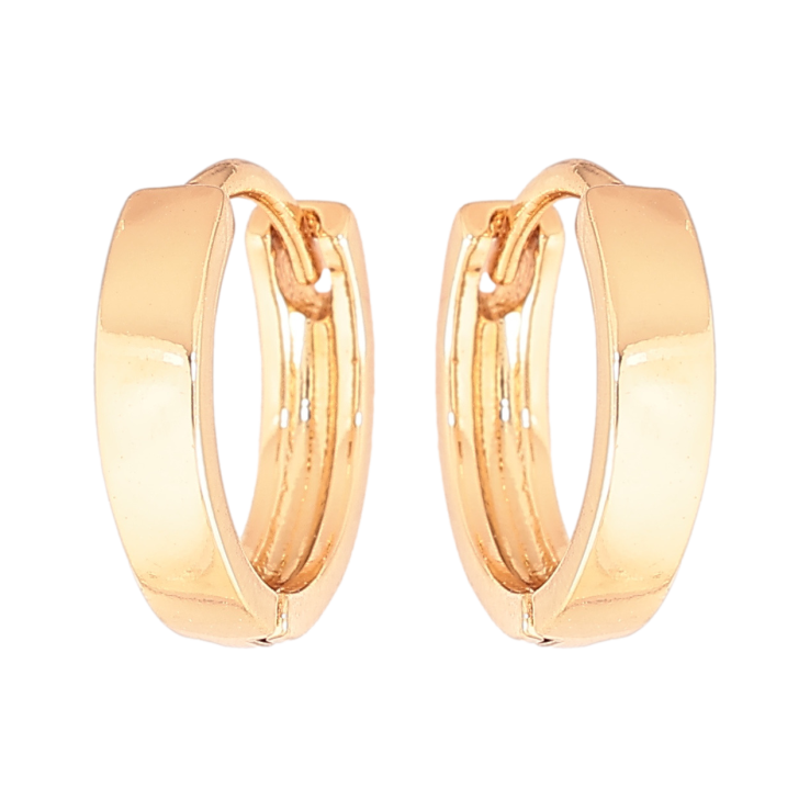Серьги Xuping Позолота 18K колечки Классика, шир. 3мм ø 14мм фото №11 Серьги Xuping Позолота 18K колечки Классика, шир. 3мм ø 14мм фото №11