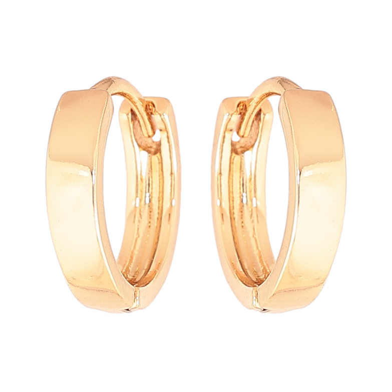 Серьги Xuping Позолота 18K колечки Классика, шир. 3мм ø 14мм фото №1 Серьги Xuping Позолота 18K колечки Классика, шир. 3мм ø 14мм фото №1