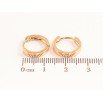 Серьги Xuping Позолота 18K колечки Классика, шир. 3мм ø 14мм фото №2 Серьги Xuping Позолота 18K колечки Классика, шир. 3мм ø 14мм фото №2