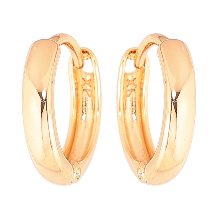 Сережки Xuping Позолота 18K колечка Класика, шир. 3мм ø 14мм фото №12 Сережки Xuping Позолота 18K колечка Класика, шир. 3мм ø 14мм фото №12