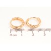 Серьги Xuping Позолота 18K колечки Классика, шир. 3мм ø 14мм фото №2 Серьги Xuping Позолота 18K колечки Классика, шир. 3мм ø 14мм фото №2