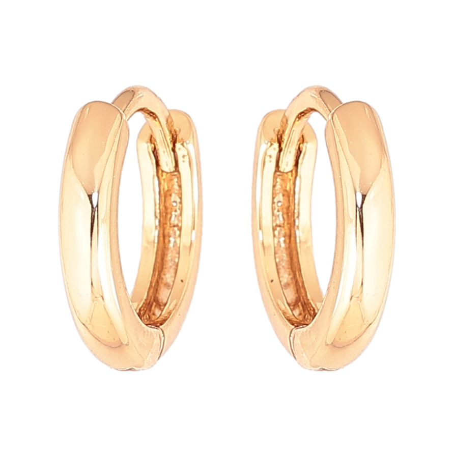 Серьги Xuping Позолота 18K колечки Классика, шир. 2мм ø 11мм фото №1 Серьги Xuping Позолота 18K колечки Классика, шир. 2мм ø 11мм фото №1