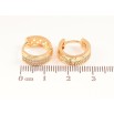 Серьги Xuping Позолота 18K колечки Инкрустация кристаллами фото №2 Серьги Xuping Позолота 18K колечки Инкрустация кристаллами фото №2
