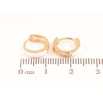 Серьги Xuping Позолота 18K колечки Покраска белой эмалью ø 11мм фото №2 Серьги Xuping Позолота 18K колечки Покраска белой эмалью ø 11мм фото №2