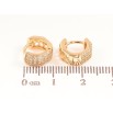 Серьги Xuping Позолота 18K колечки Инкрустация кристаллами фото №2
