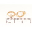 Серьги Xuping Позолота 18K колечки Узор с кристаллами фото №2 Серьги Xuping Позолота 18K колечки Узор с кристаллами фото №2
