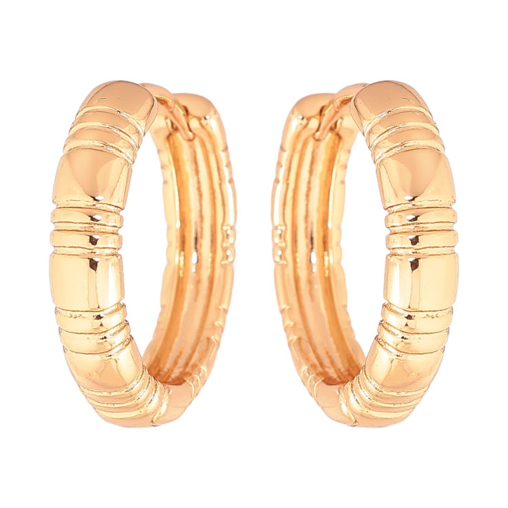 Серьги Xuping Позолота 18K колечки Декоративный узор фото №11 Серьги Xuping Позолота 18K колечки Декоративный узор фото №11