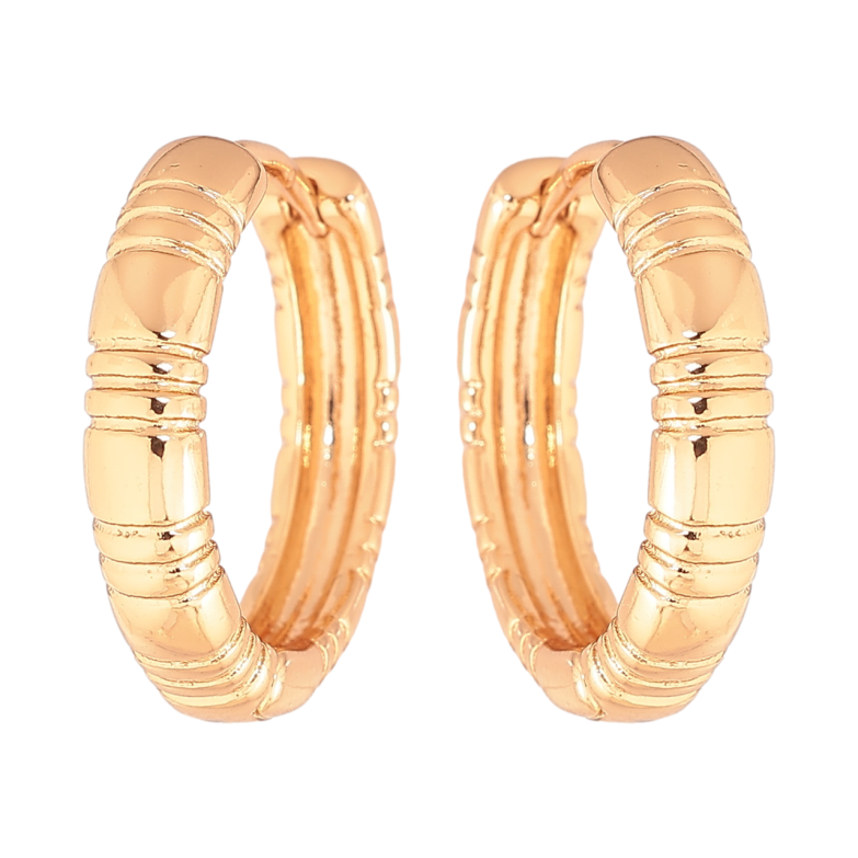 Серьги Xuping Позолота 18K колечки Декоративный узор фото №2 Серьги Xuping Позолота 18K колечки Декоративный узор фото №2