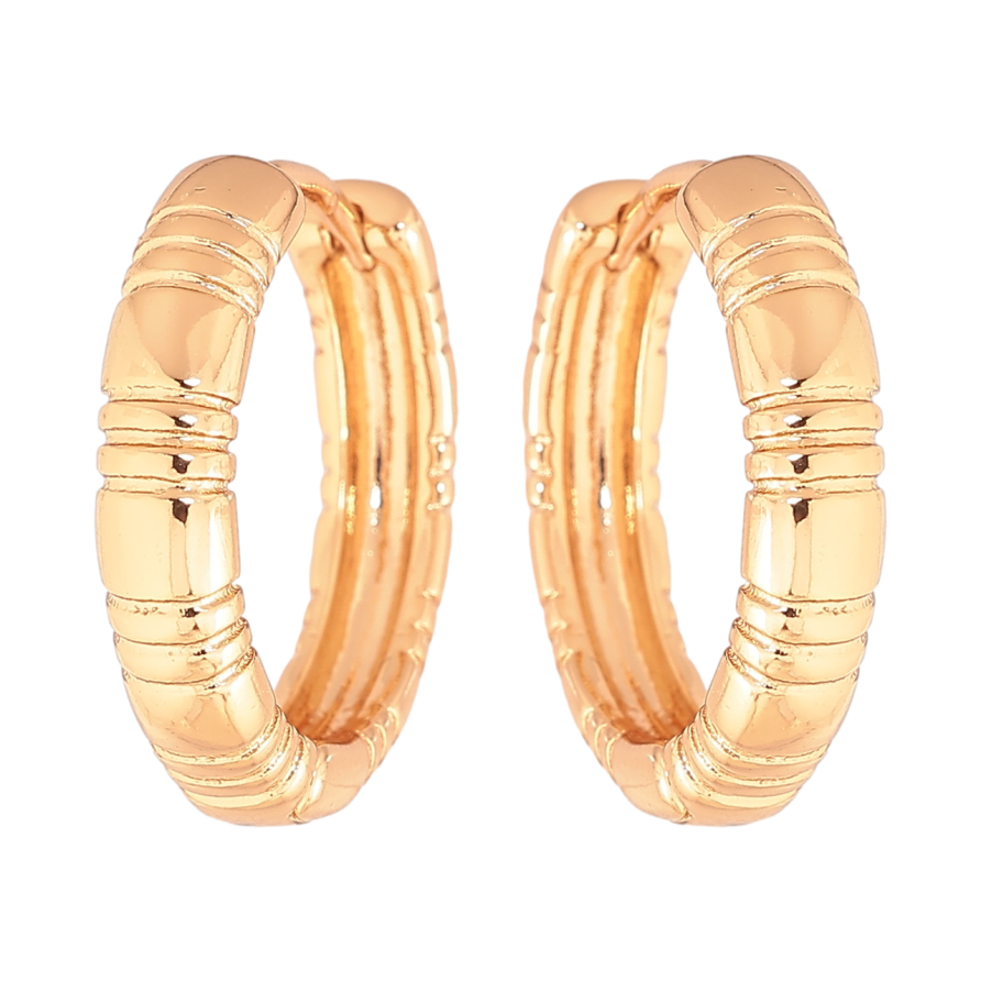 Серьги Xuping Позолота 18K колечки Декоративный узор фото №1 Серьги Xuping Позолота 18K колечки Декоративный узор фото №1