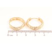 Серьги Xuping Позолота 18K колечки Декоративный узор фото №2 Серьги Xuping Позолота 18K колечки Декоративный узор фото №2