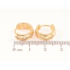 Серьги Xuping Позолота 18K колечки Узор звезды с кристаллами фото №2